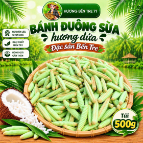 Bánh Đuông Sữa Hương Dứa Nướng Cháy Bến Tre – Túi 500g