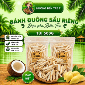 Bánh Đuông Sầu Riêng Loại Vàng Cháy Bến Tre – Túi 500g