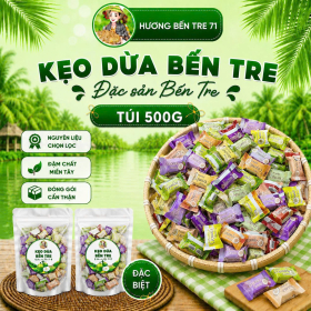 Kẹo Dừa Bến Tre Mix Nhiều Vị – Túi 500g