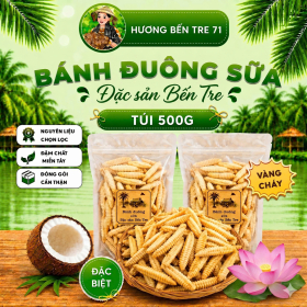 Bánh Đuông Sữa Cốt Dừa Loại Vàng Cháy Bến Tre – Túi 500g