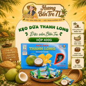 Kẹo Dừa Vị Cốt Dừa Truyền Thống Thanh Long – Hộp 400g