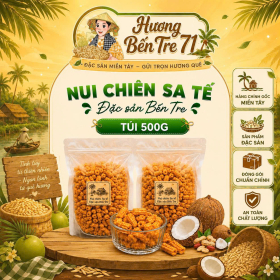 Nui Chiên Sa Tế Cay Giòn – Túi 500g