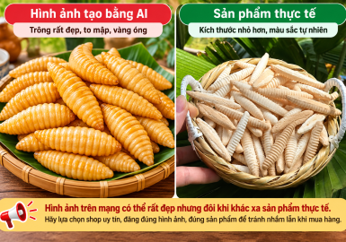 Cẩn thận với hình ảnh AI khi mua đặc sản online