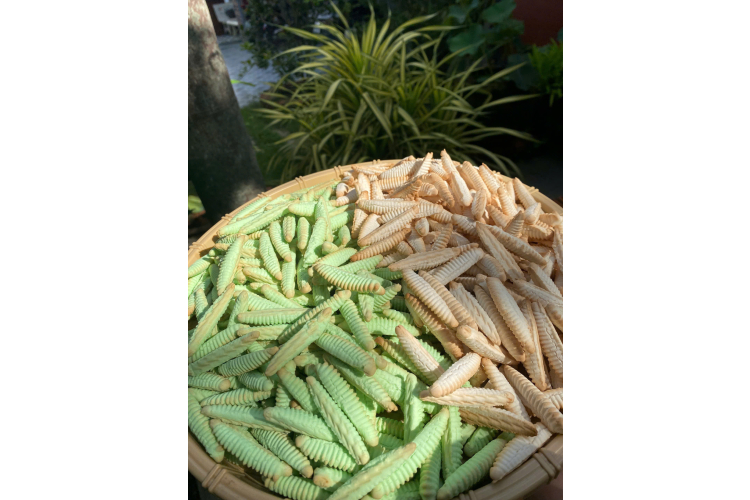 Combo Bánh Đuông Sữa Mix 2 vị truyền thống và Lá Dứa Bến Tre – Túi 500g