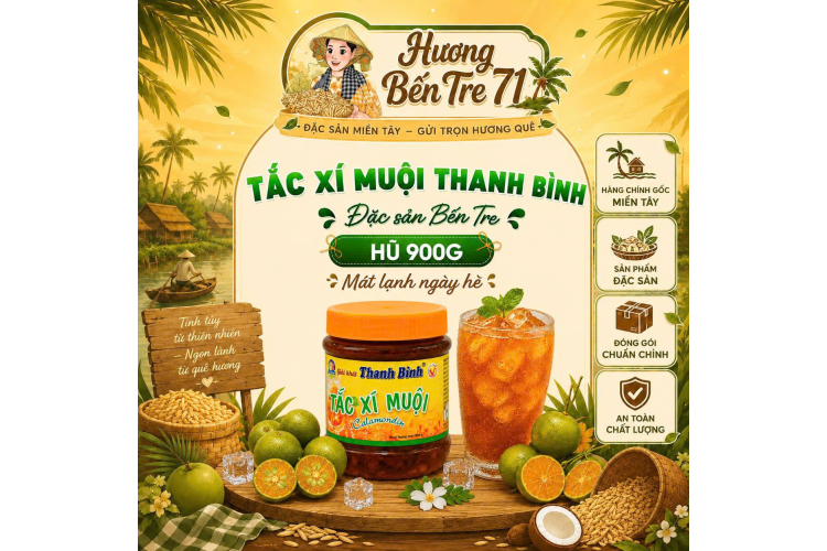 Tắc Xí Muội Thanh Bình – Hủ 900g